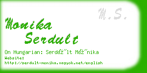 monika serdult business card